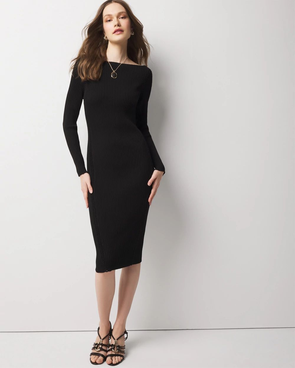 Crochet Sweater Dress | White House Black Market